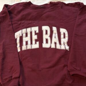 The Bar Burgundy Sweatshirt